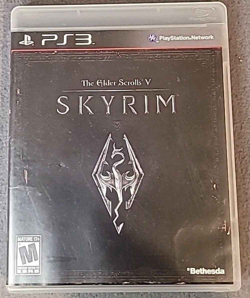 The Elder Scrolls V: Skyrim (Sony PS3 PlayStation 3, 2011) w/ Manual & Case